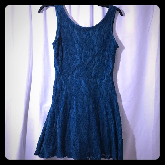 Altar'd State Dresses & Skirts - Blue Lace Mini Dress